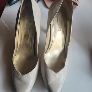 Nine West Cream Heels Timeless Elegance